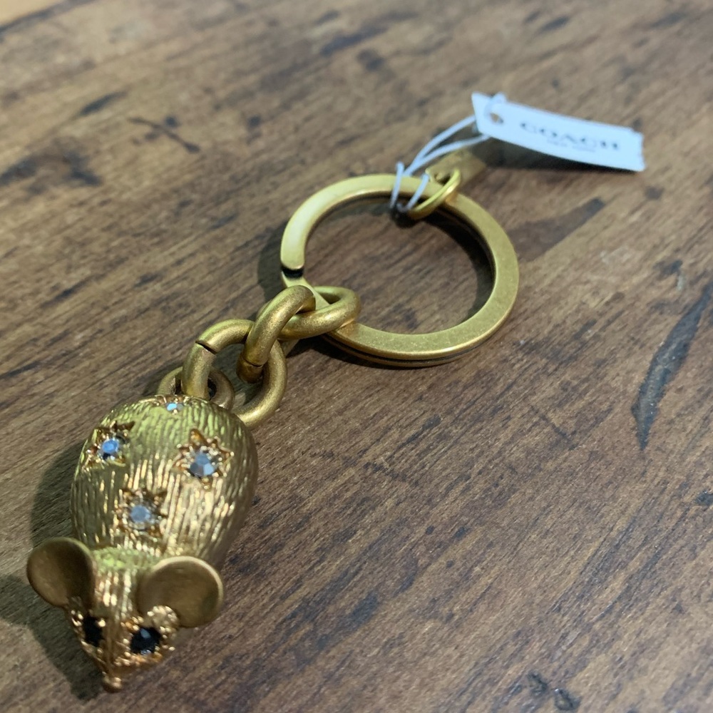 Coach mouse keychain
